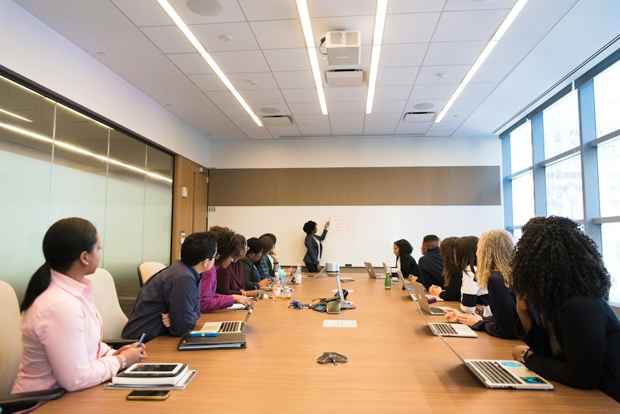 Our team in a planning meeting